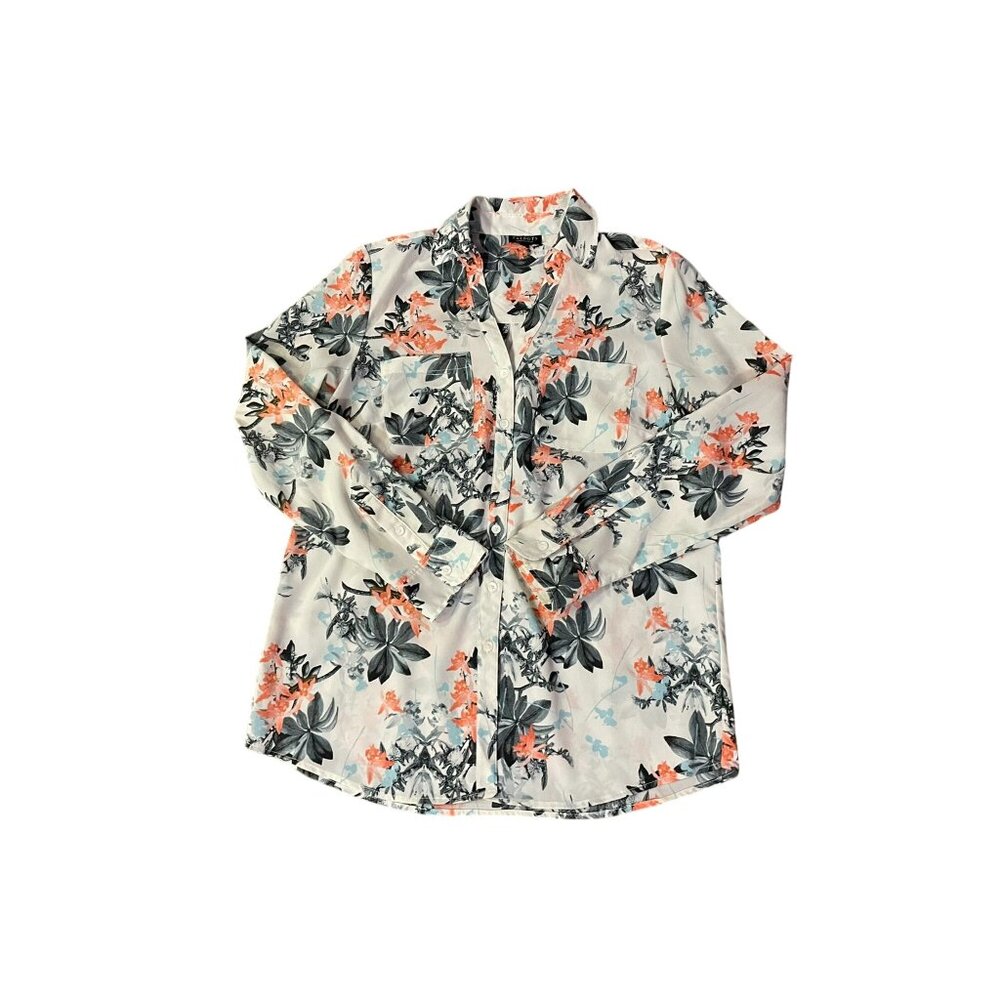 Talbots Nantucket Blouse Womens SP Petites Used Floral - Picture 16 of 16